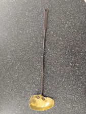 VINTAGE HOMEMADE BRASS/METAL LADLE (Home made) approx 20.5" in length