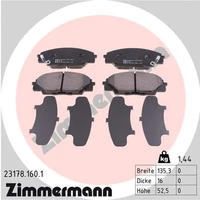 Front brake pad - pad, set