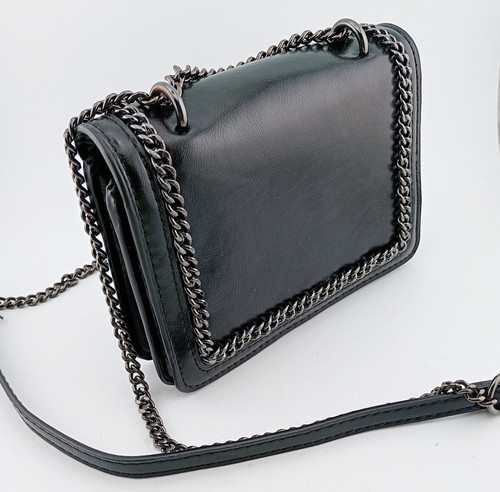 Zara small black chain - small, &