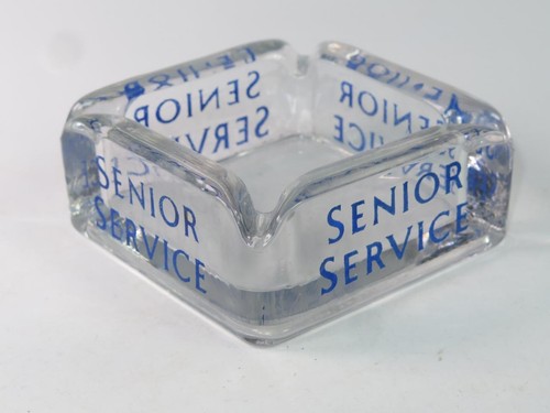 Vintage glass pub ashtray - glass,