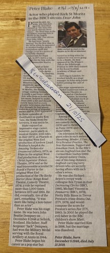 Peter blake obituary - peter,