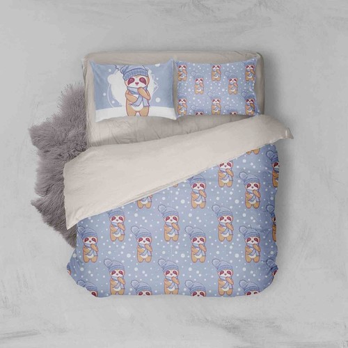 Cute sloth pattern kids - 3d,