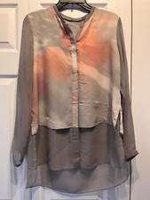 Elie Tahari Dash Gray Silk