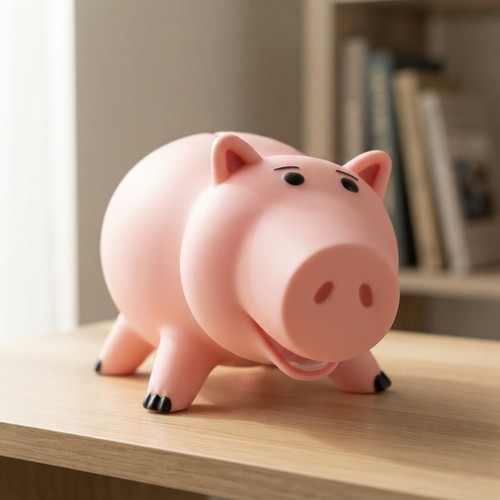 Charming pink piggy bank for - piggy,
