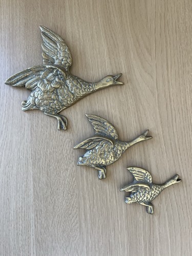Vintage brass flying geese - vintage,