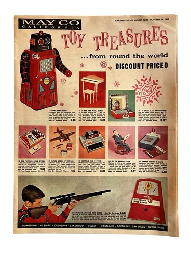 Vtg 1960s toys newspaper - vtg,