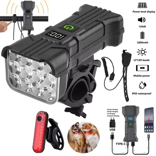 Rechargeable 900lm bicycle - rechargeable,