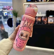 Trendy Labu Monster Drink Water Bottle Leakproof Plastic Straw Bottle 700ml