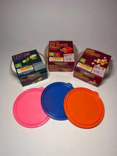Reusable hummus lid - hummus,