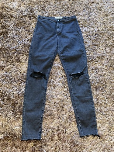 Topshop joni jeans dark grey - jeans,