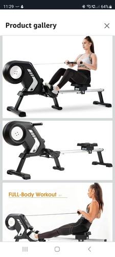 Foldable rowing machine with - foldable,