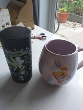 Churchill Disney Tinkerbell Barrel Mug ~ Rare ~ Collectable + disney glass 