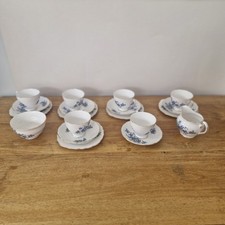 Royal Vale Forget Me not   Blue floral Teaset brand new but has been in storage 