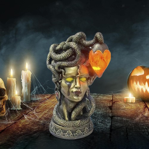 Medusa figurine table - medusa,