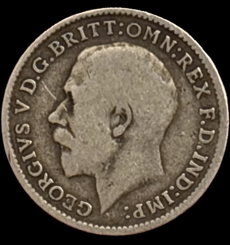 1917 george silver pence - v,