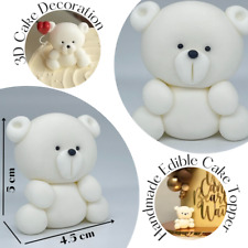 Teddy Bear cake topper Fondant