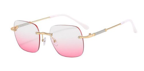Women rimless gold silver - gold,