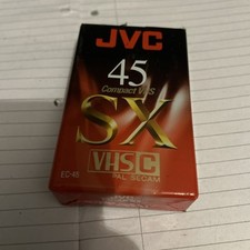 JVC 45 COMPACT VHS EC-45 SX VIDEO CAMERA TAPE Brand New Sealed 