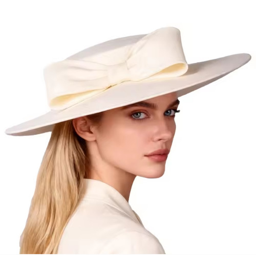 Women wide brim hat - hat, big