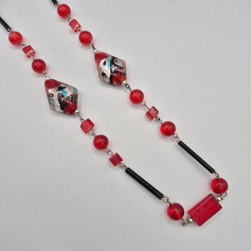 Glass beaded necklace stations - glass,