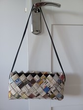 ECOIST Clutch Purse Designer Recycled Newspaper Wrapper Handbag