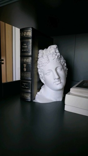 Greek bust bookend 3d - greek,