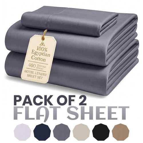 Pack flat sheet egyptian - 2,