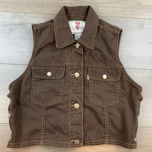 Vtg levi crop vest - levi’s,