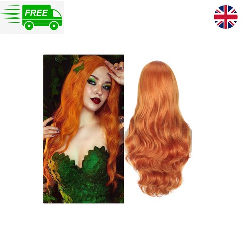Elegant long wavy orange - wavy,
