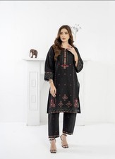 2 Pices Hand work black color