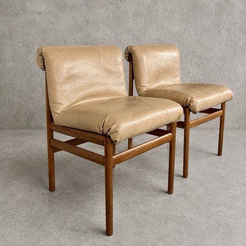 Pair mid century white - pair, &