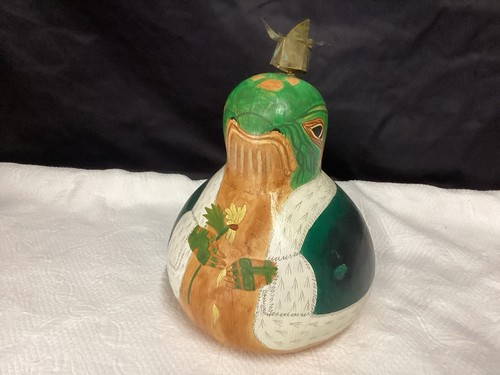 King turtle handpainted gourd - king,