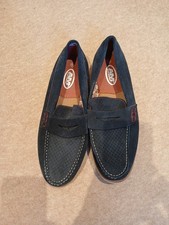 Blue Suede Deck Style Shoes UK