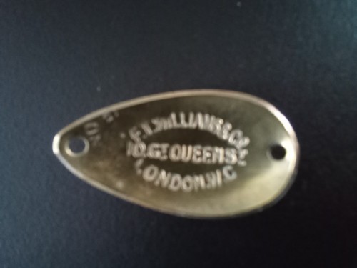 Two vintage brass - , spoons.