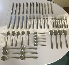 OLD HALL CAMPDEN ROBERT WELCH STAINLESS STEEL  51pcCUTLERY SET READ DESCRIPTION 