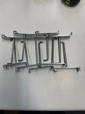 10x Grid Wall Mesh Panel 4in Chrome Finished Hooks Arms No rubber tips used