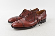 BNWOT  Harrods Ltd London Men's Brown Leather Upper & Sole Brogues Size 10