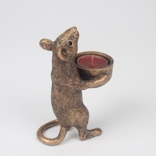 Resin Bronze Mouse Tealight