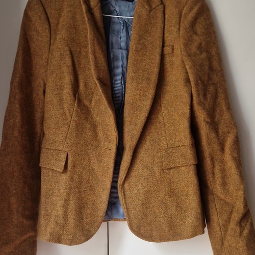 Zara mustard yellow - yellow, tweed