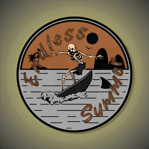 Skeleton surfer hawai vanlife - skeleton,