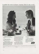 Original 1969 advert for Luxaflex-the most exclusive venetian blind in the world