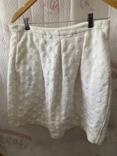 Boden Pleaded Cotton Blend Polka Dot Pocket Skirt 