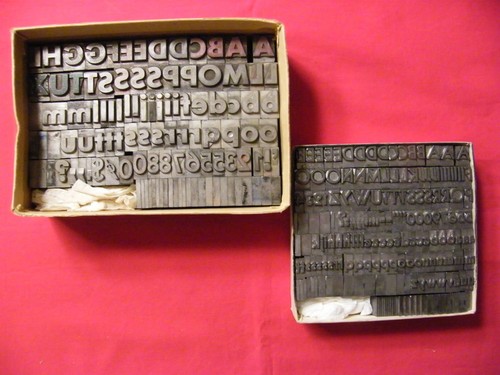 Letterset type lead 2 - letterset,