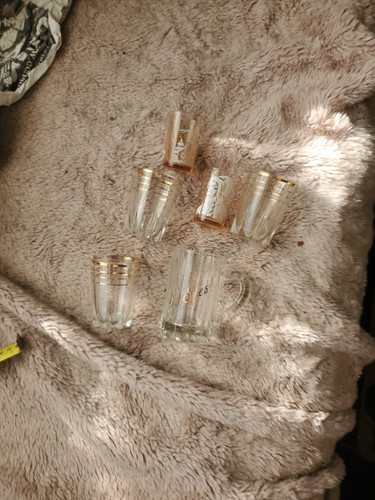 1950s vintage short glasses - , x