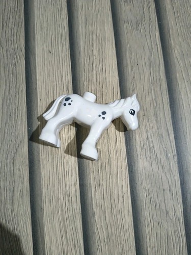 Lego duplo white spotted pony - duplo,