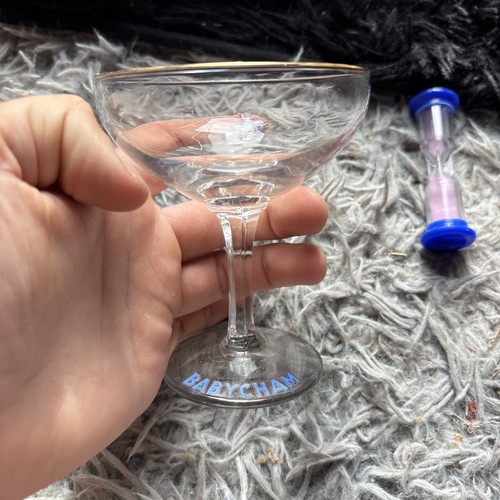 Vintage babycham glass - glass, with