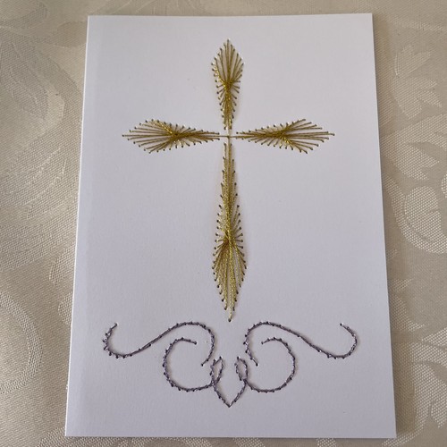 Card cross easter - cross,