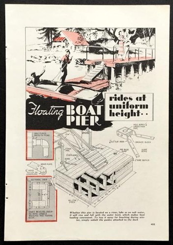 Floating boat pier 1936 - floating,