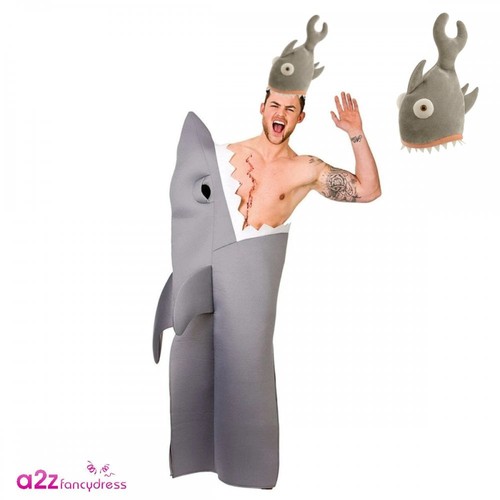 Mens funny shark costume - mens, +