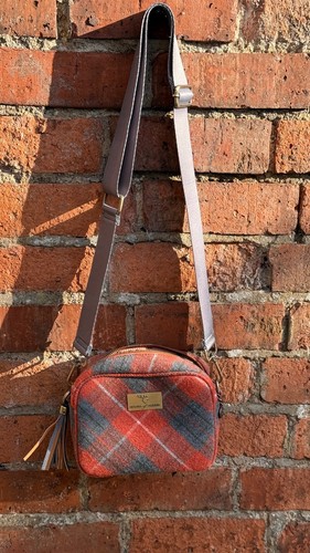 House tweed orange grey - &,